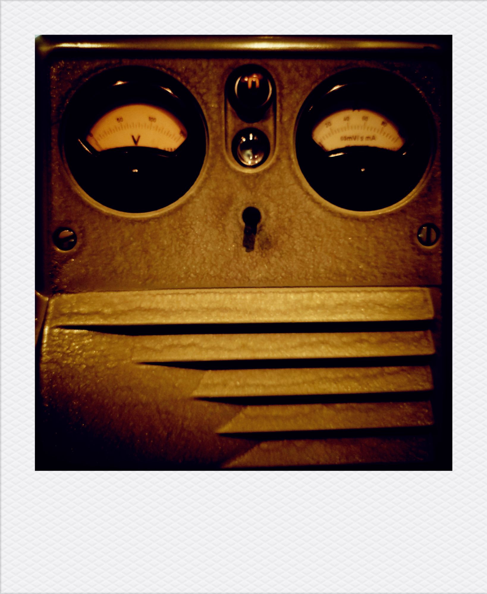 Controls panel of an arcane machine.